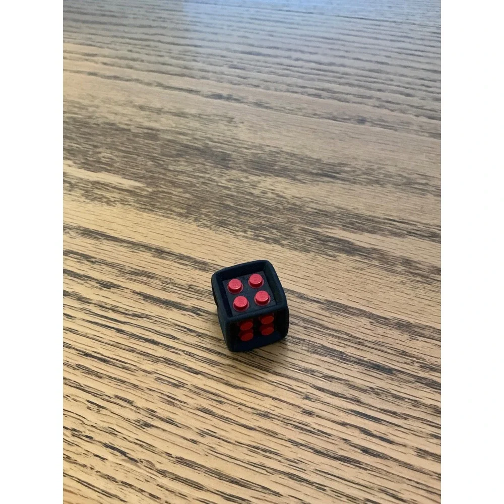 Black and‎ red Lego die for Lego game